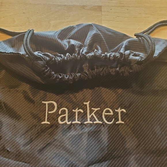 THIRTY One "Parker" Drawstring Cinch Sac Backpack Black Gray Twill - Picture 8 of 12
